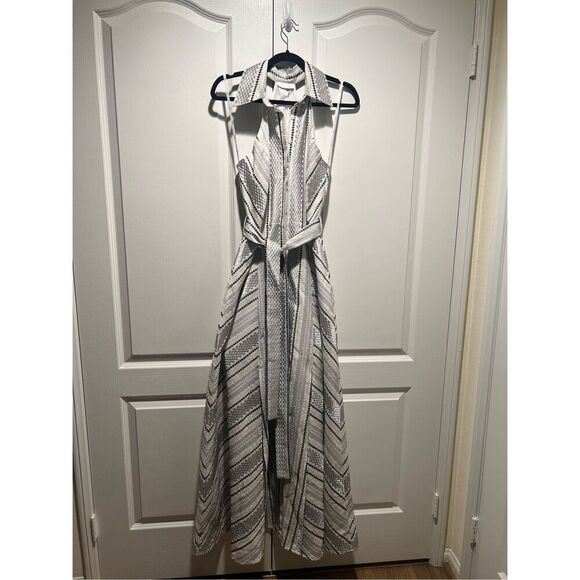 LACE the Label Collared Button patterned Maxi Dress Vacation size S NWT $690 - Picture 2 of 5